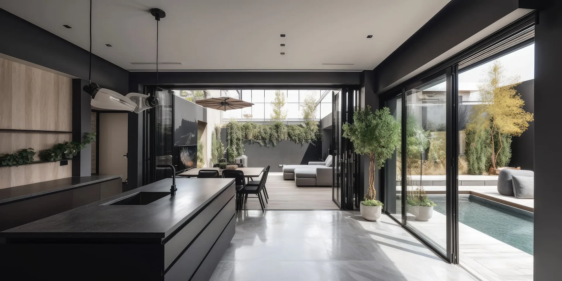 sfm real estate costa del sol marbella puerto banus golf franklin inmobiliarios servicios open-space-plan-kitchen-living-room-modern-home